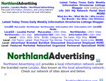 Tablet Screenshot of northlandadvertising.com